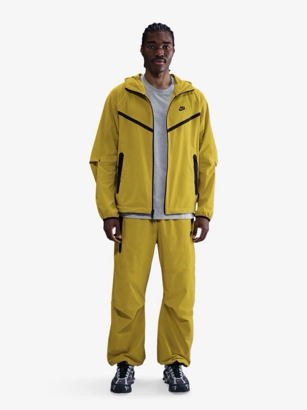 Nike Tech Pack Woven Oversized Pants Parachute Yellow Men’s Size L HM7158-726